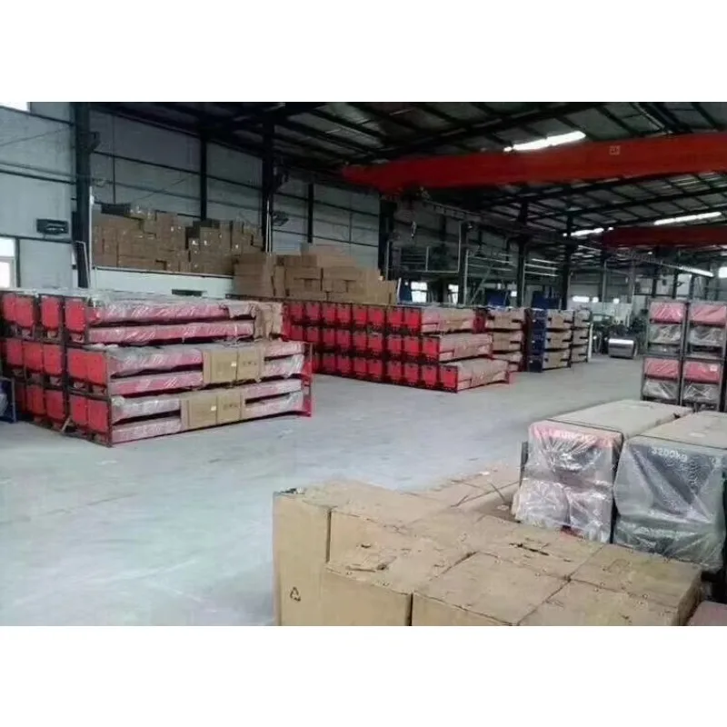 Double width four column hydraulic car lift with four poles, equipped with a driven car jack for parking and car maintenance