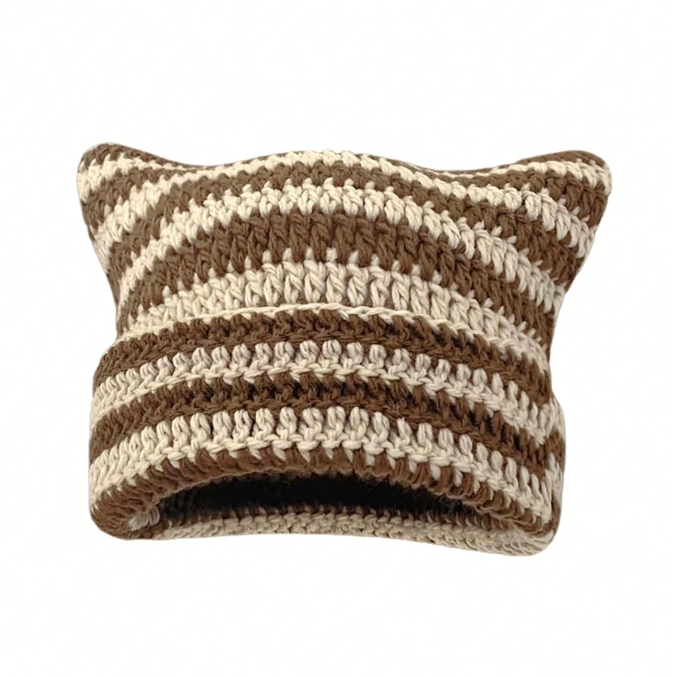 Bonnet en crochet fait main po - Beanie Cuffed Knit avis et prix