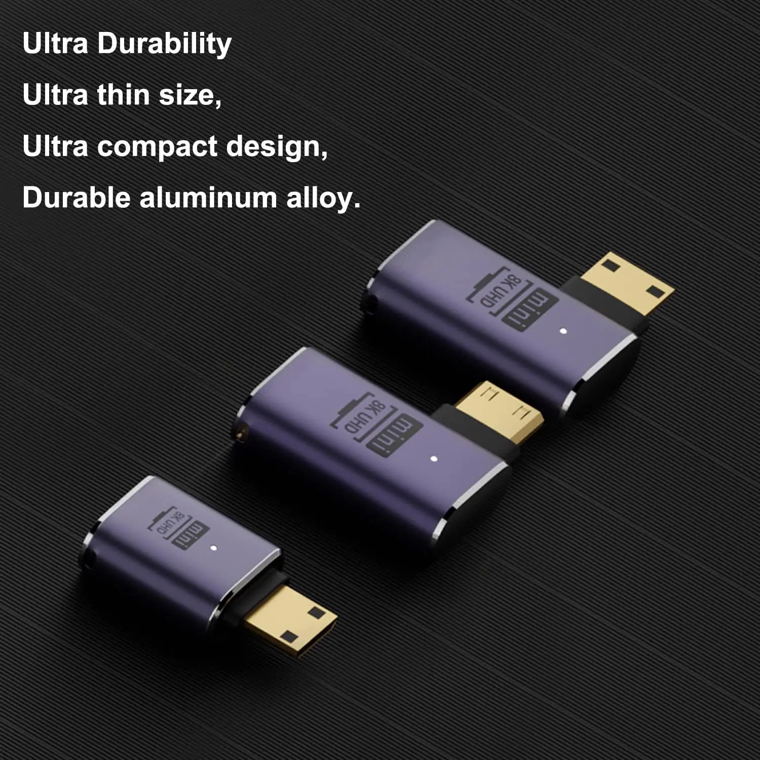 8K Mini HDMI-compatible Maleto HDMI-compatible Female Adapter, 90-Degree Angled ith Raspberry Pi Zero, DSLR Cameras, Camcorders