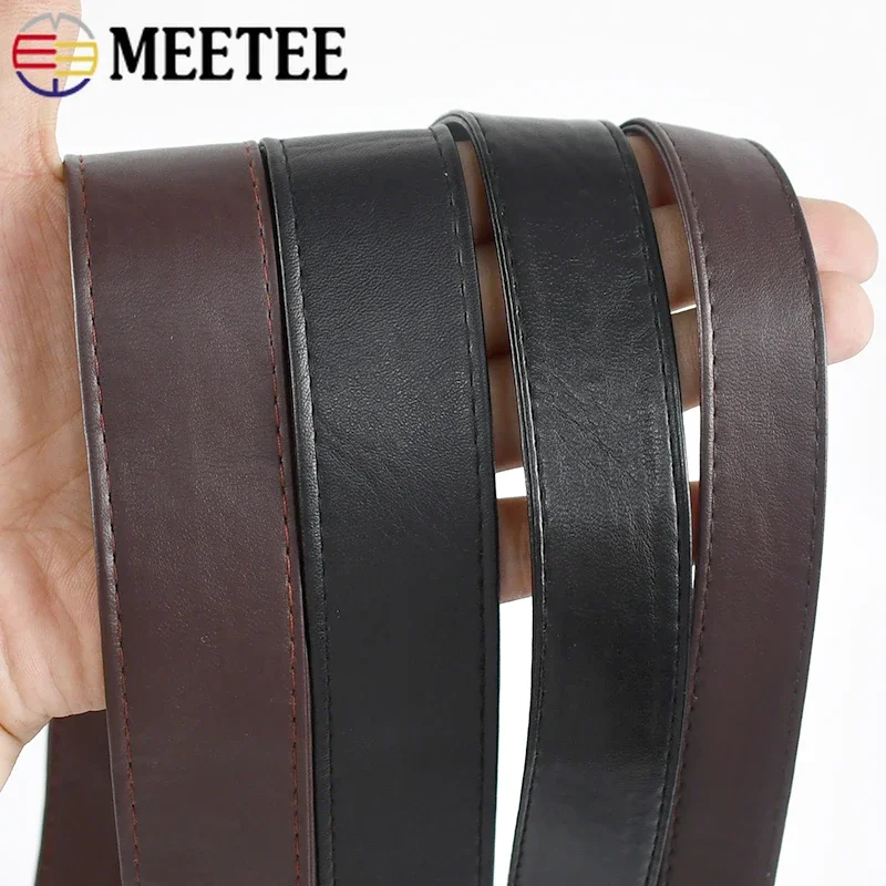 Meetee 5Meters 10-30mm PU Imitation Leather Cords Webbing Bags Strap String Rope DIY Necklace Bracelets Decoration Accessory