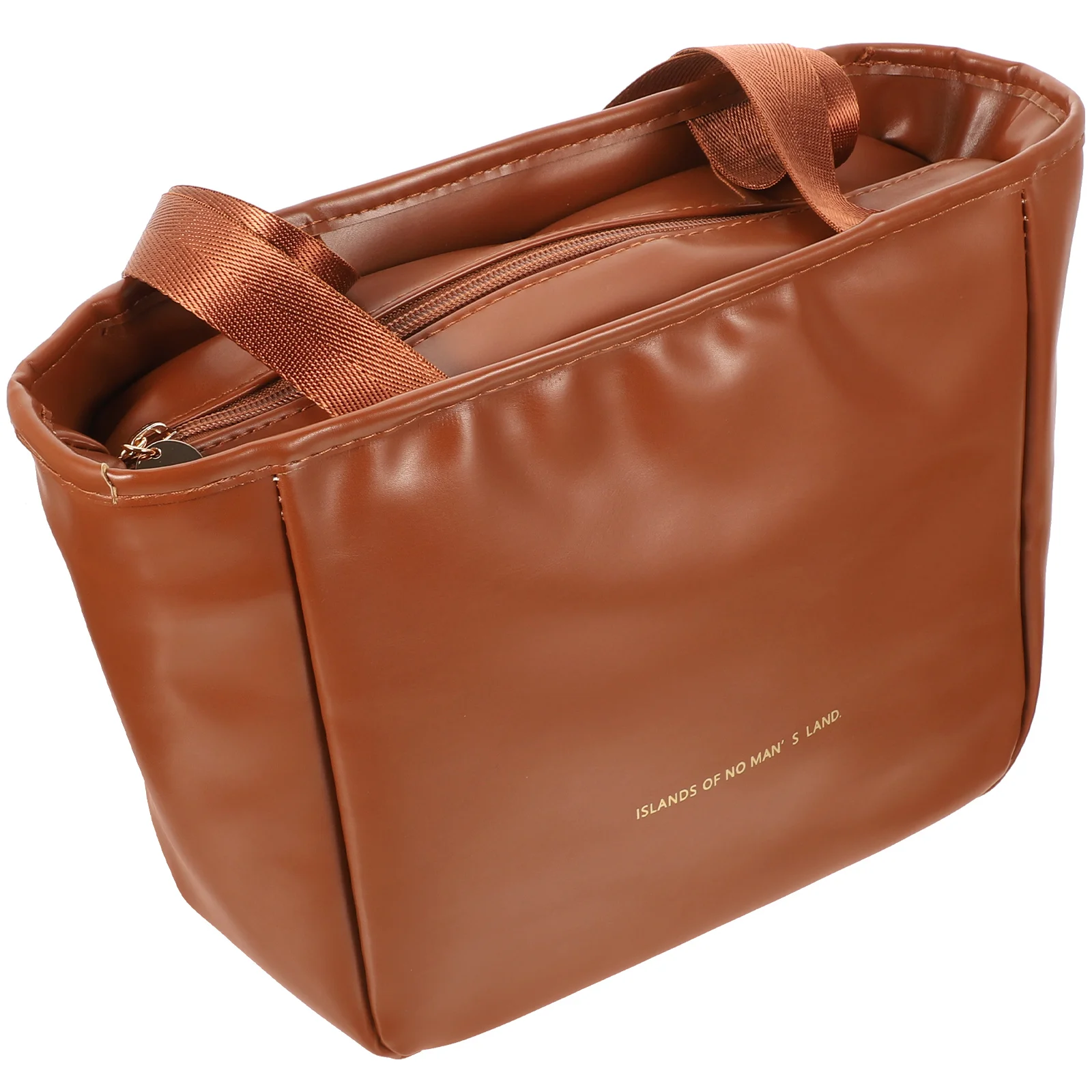 

Insulated Lunch Bag Portable Tote PU Material Cute Design Large Capacity Women Handbag Food Container Reusable Storage