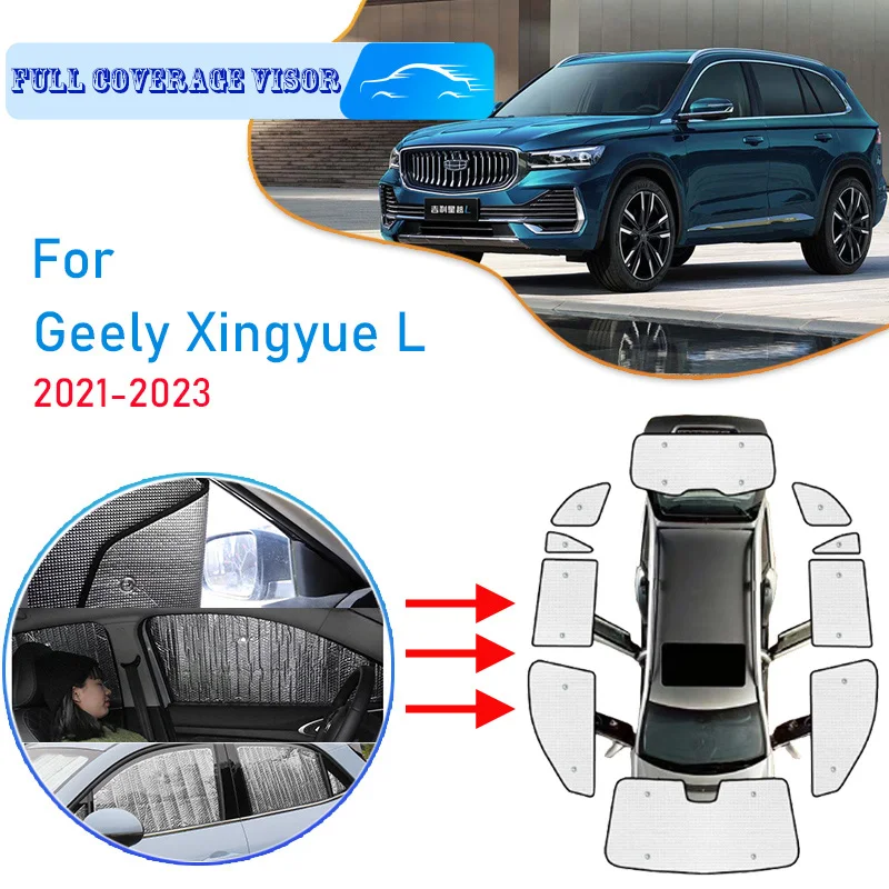 

For Geely Xingyue L Monjaro 2023 2022 2021 Car Windshield Sunshade UV Protection Window Reflector Sun Shade Sun Auto Accessories