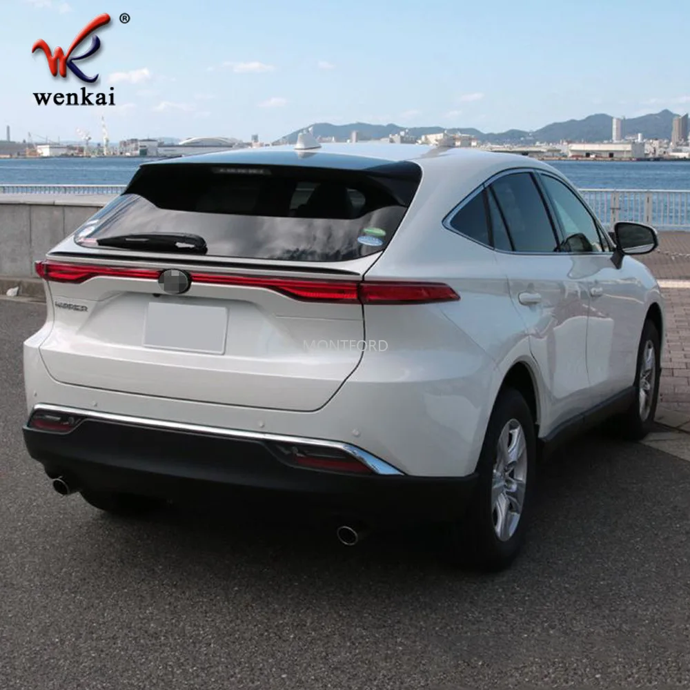 For Toyota Harrier(Venza) 2020 Modified Tail Tailplane Spoiler Rear Wing Strip Car Accessories 1pc