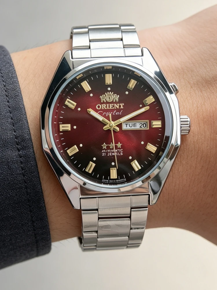 Luxuriöse AAA Hot Orient Original Marken-Quarzuhren für Herren, multifunktionale Dual-Kalender-Armbanduhr mit Wochentags- und Datumsanzeige, im Stil einer Automatikuhr