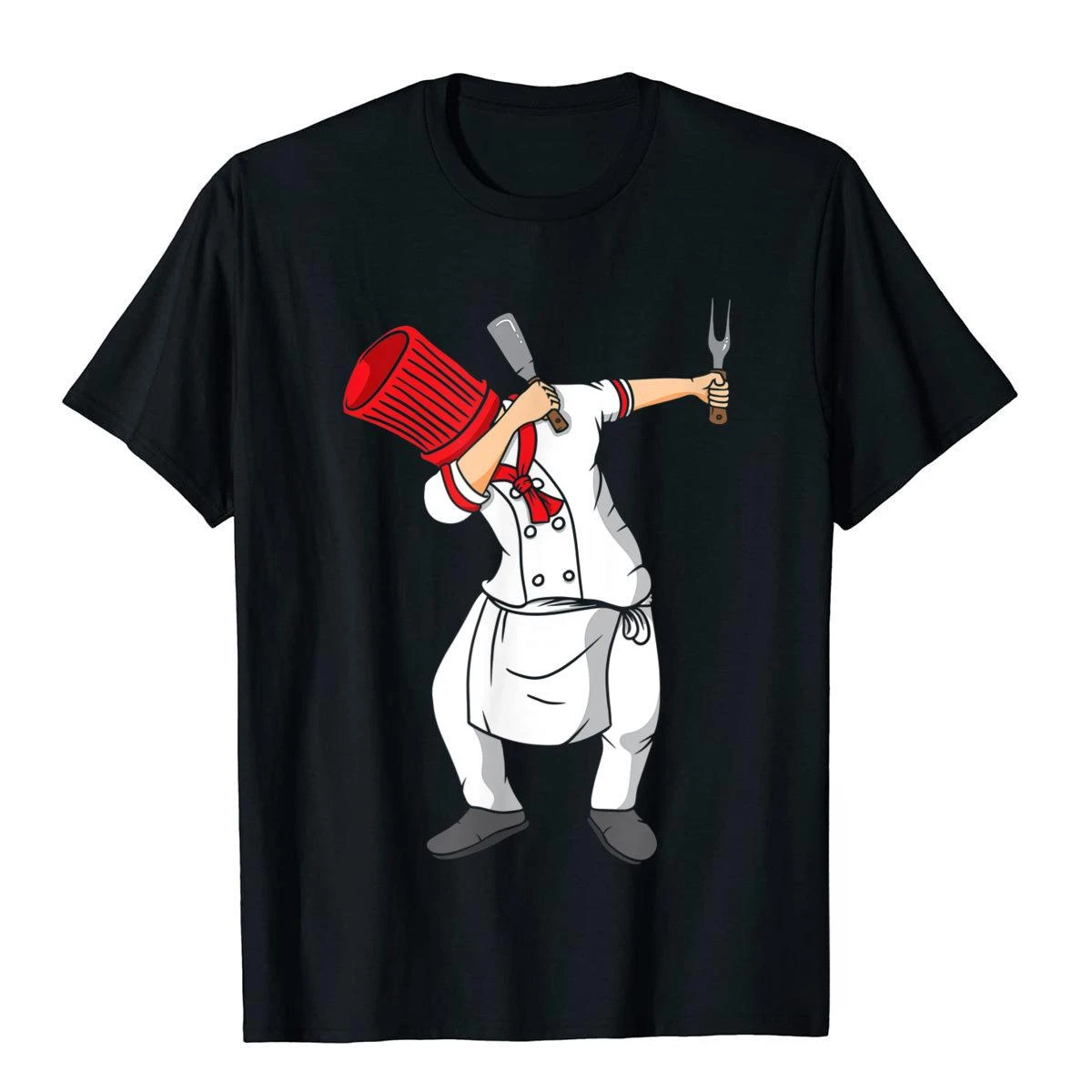 Summer Graphic Cotton Streetwear Dabbing Hibachi Chef Funny T-  Cotton Fitness Tees Classic Male Top Tight Streetwear Harajuku