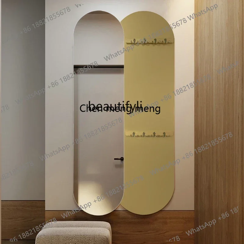 New arrive Simple decorative mirror wall-mounted bedroom fitting  whole body against the wall entrance   European art hanging mi