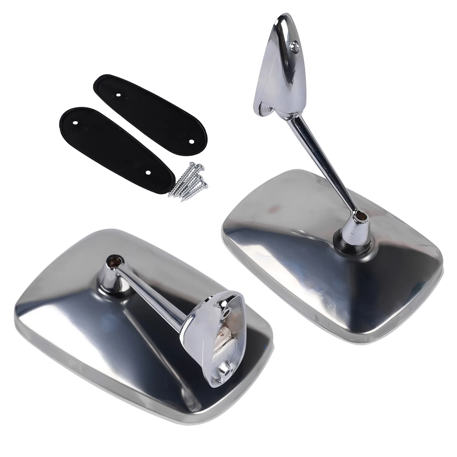 AP02 Coppia di specchietti per auto d'epoca Hot Rod per Peugeot 203-204-304-403-404 504 Renault R10, R12, R4, R5, R8, R16 ecc. 7700527333