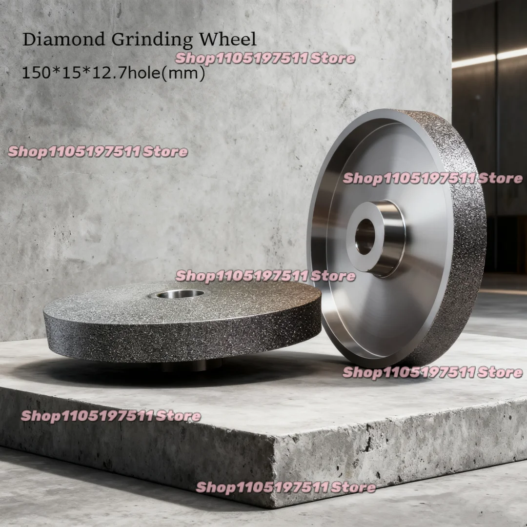 6inch Diamond Alloy Grinding Wheel 150*15**12.7mm Abrasive Disc for Jade Agate Tungsten Steel Ceramic Grinding Grits60~600