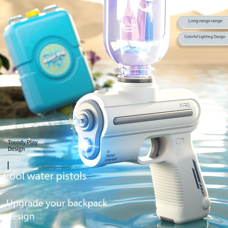 2025 nueva pistola de agua, juguete de tiro completamente automático, aspersor de alta presión, juguete de fiesta en la piscina para playa al aire libre, regalo para niños y adultos