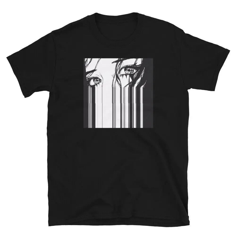 Anime Eyes T-Shirt, anime crying eyes Shirt, anime eyes t shirt, barcode shirt