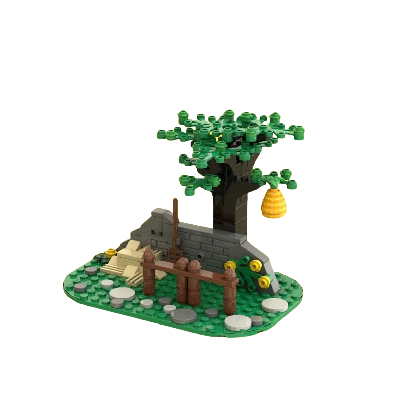 De middeleeuwse wedstrijdscène-widget-serie modeldecoratie MOC-bouwsteenspeelgoed DIY-montagespeelgoed is geschikt voor iedereen