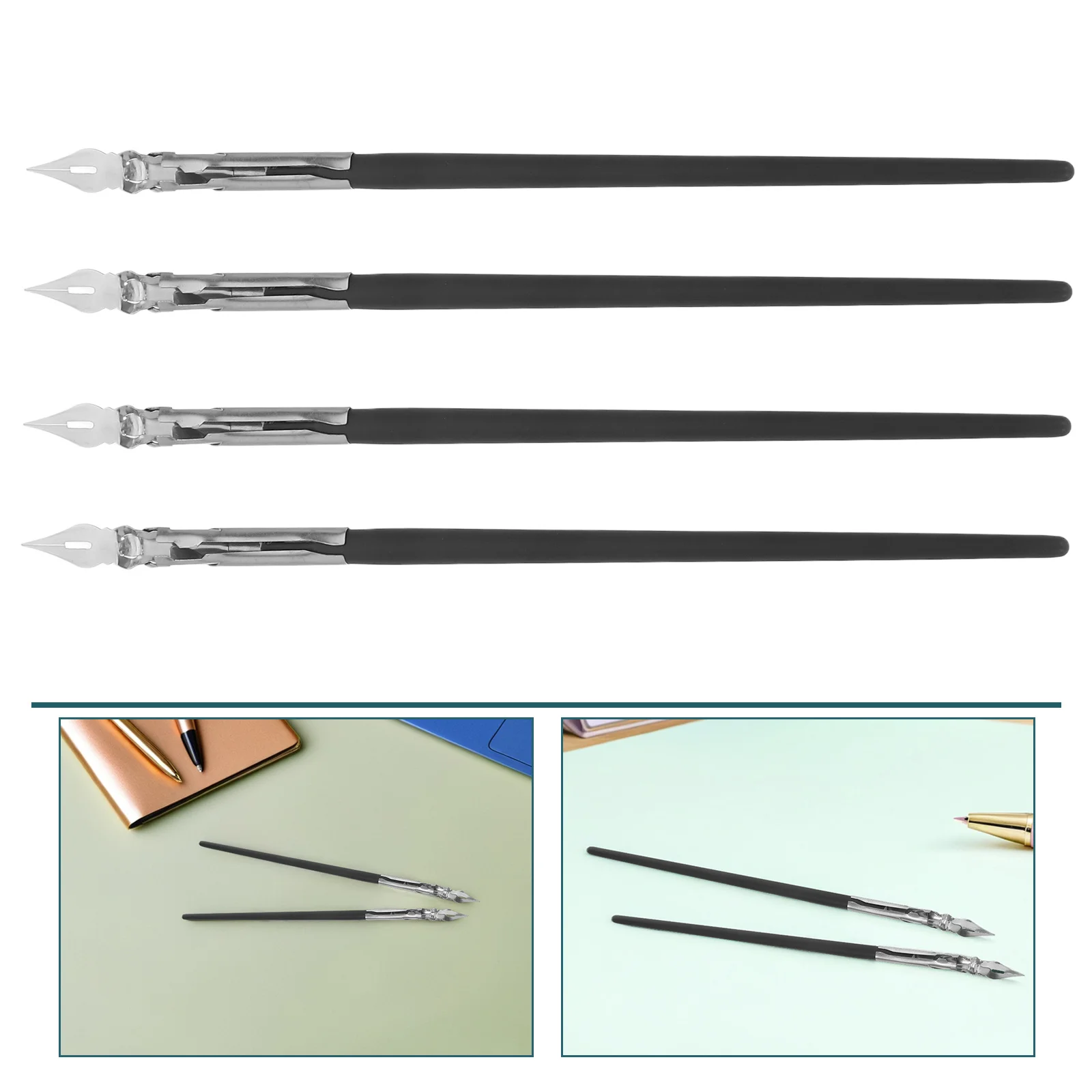 

6Pcs Dip Pen Set Metal Calligraphy Pen Manga Drawing Sketching Signature Writing Ink Comic Art Professional Tool