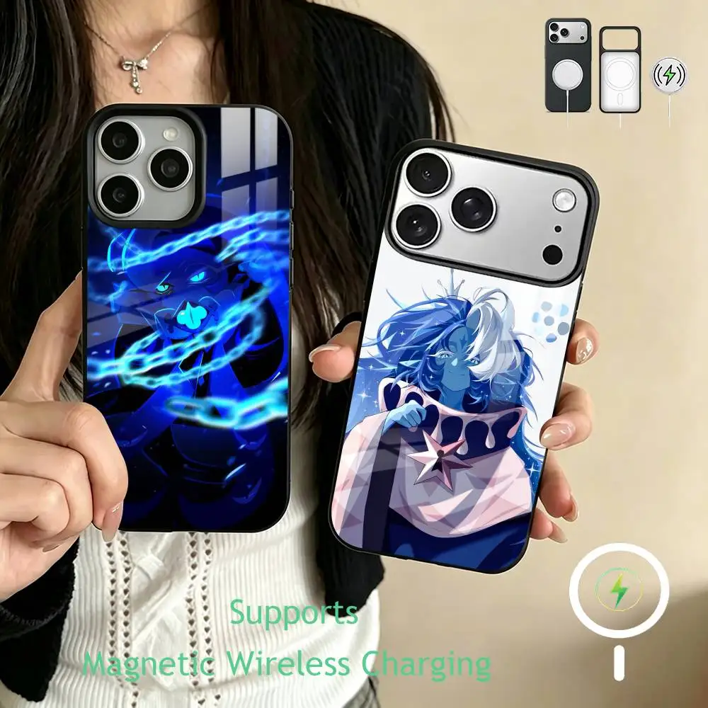 S-Shadow Milk Cookie Run Phone Case For iPhone17,16,15,14,13,12,11 Plus,Pro Supports Magnetic Wireless Charging
