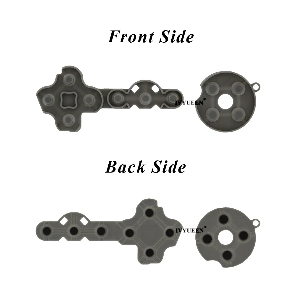 IVYUEEN-Borracha Condutora Silicone Pads para Microsoft Xbox 360, Controlador Sem Fio, Botão De Contato, D-Pad Peças De Reparo, 10 Conjuntos