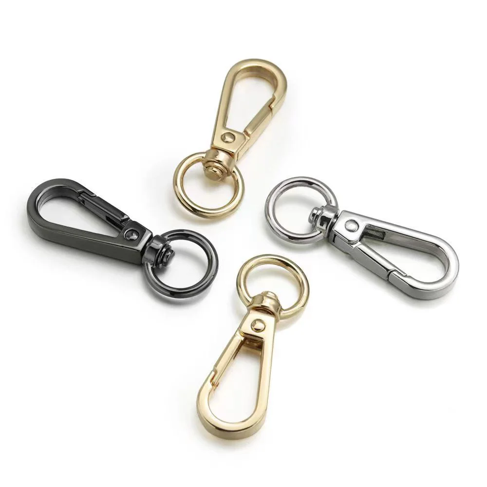 5/10/20Pcs Swivel Clasps Set Lanyard Snap Hooks With Key Chain Rings Keychain Clip Hooks For DIY Necklace Bracelet Chain