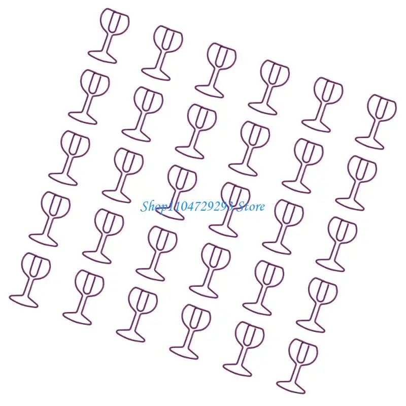 Y2GD 30PCS WINE WINE KLIPY KLIPY KLIPY KOLOROWY METALOWY PAPIEROWY CLIP DOKUMUNICZEN