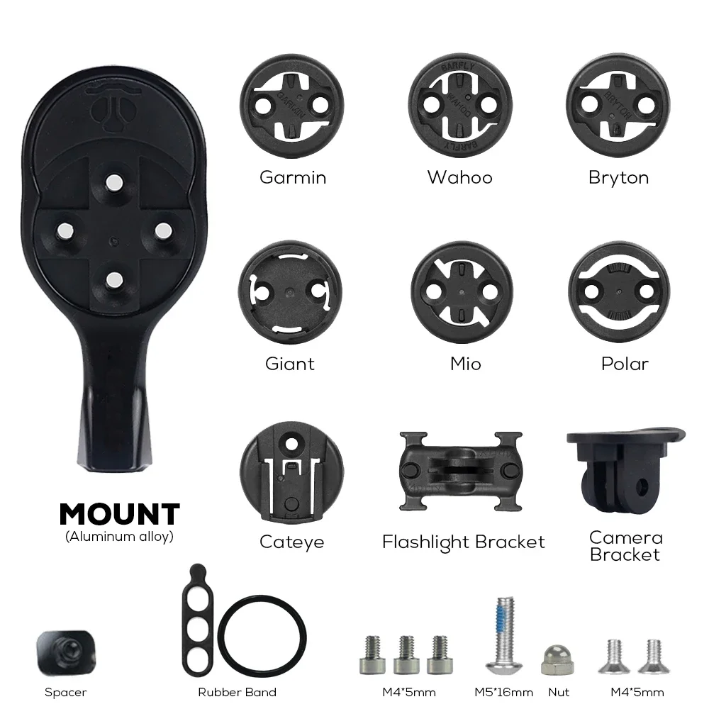 

No Logo For SL8/SL7 Computer Holder Stopwatch Mount GPS Bike Mount For Garmin/Gopro/Bryton/Wahoo Aluminum alloy