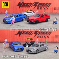 CCA MSZ 1:64 Porsche BMW AE86 Exquisite hanging model classic car static car model alloy die-casting car model collection toy