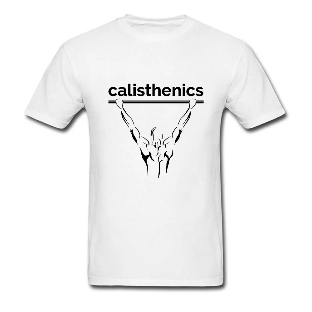 Calisthenics Men T-Shirt Fashion Graphic Print Classic Tops Shirt Men\'s Normal 100% Cotton O-Neck Short Sleeve Tee Shirts