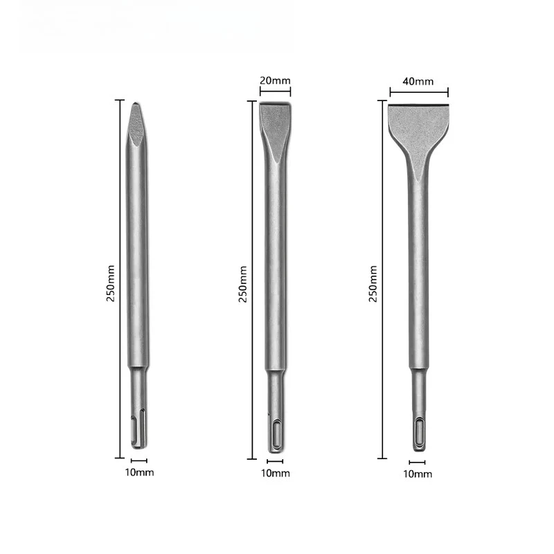 

Masonry Concrete Drill Bit , Point Flat Scaling Chisels Suitable for SDS-Plus Chisel Set For Rotary Hammer Drills