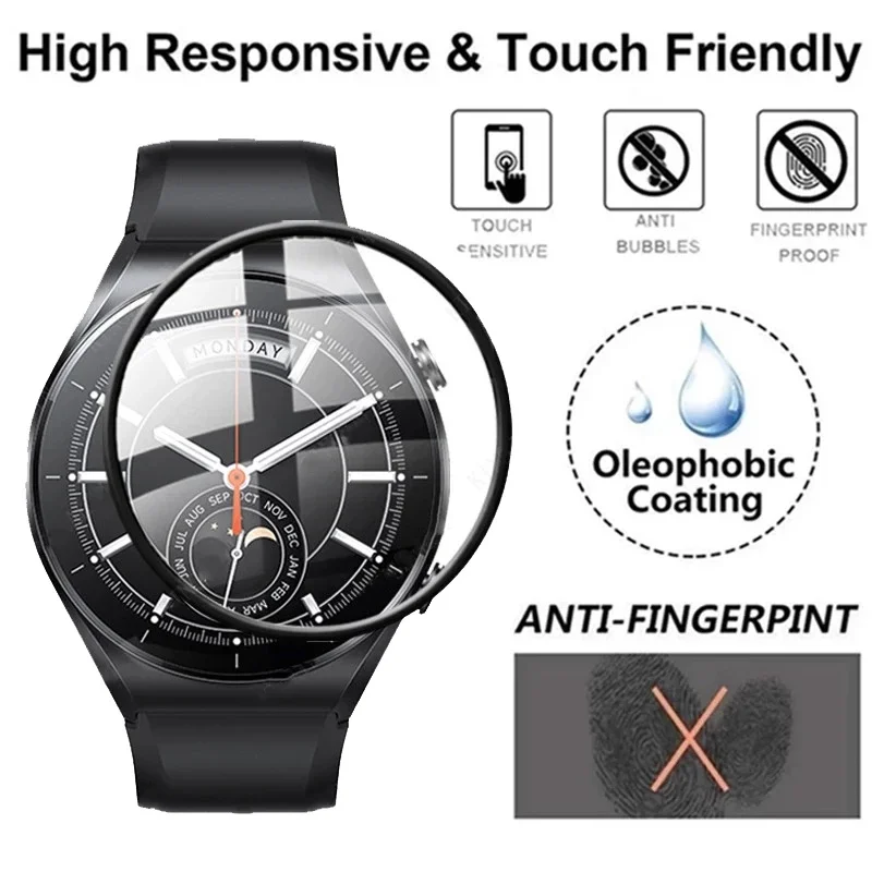 3D 곡선 Xiaomi 시계 S1 부드러운 유리 화면 프로텍터 필름 시계 2