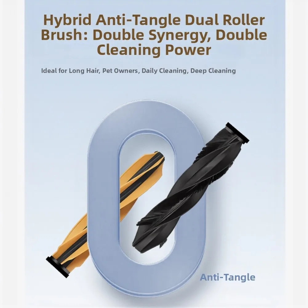 High Efficiency Dual Roller System Cleaning Brush X60 Ultra Roller Brush Wear Resistant Material Optimal Performance Fit