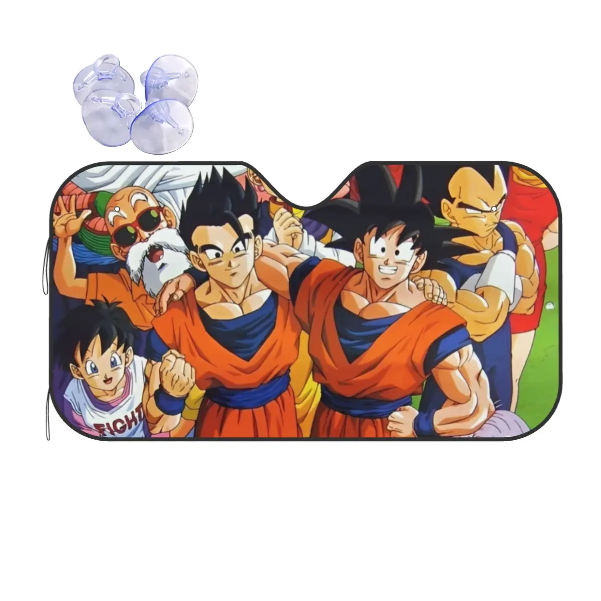 Dragon Ball Z Son Goku Anime Sunshade Windscreen Foldable Car Front Windshield 76x140cm Sun Visor UV Protector