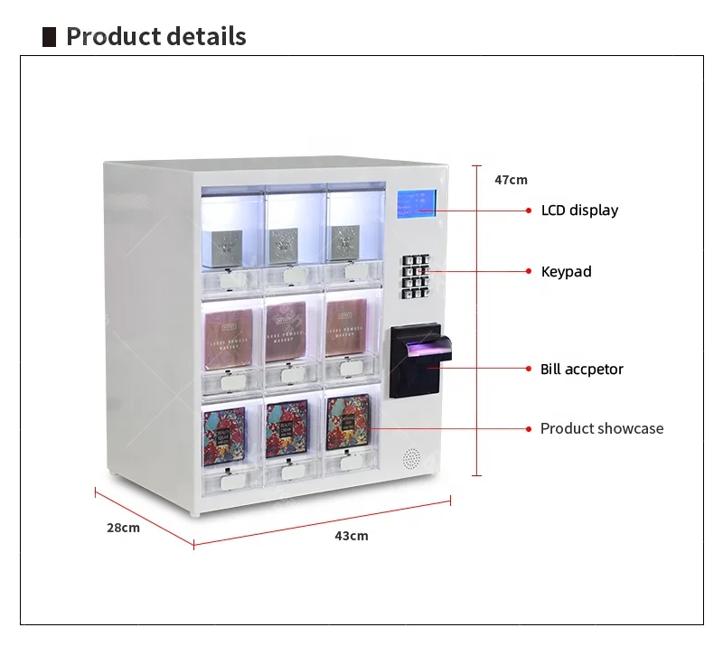 

Self Service Vending Machine Novelties 24 Hours Auto Ice-Cream Snake Napkins