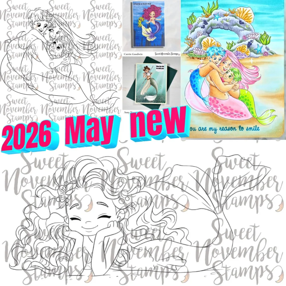 Tidewater Tails: Sellos Flavia para manualidades, álbum de fotos, plantilla de álbum de fotos, decoración hecha a mano, novedad de 2026