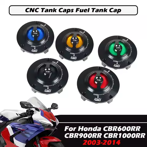 Motorcycle Oil Fuel Cap Tank Cover Quick Release Aluminum For HONDA CBR600RR CBR900RR CBR1000RR 2003-2014 Modified Accessories
