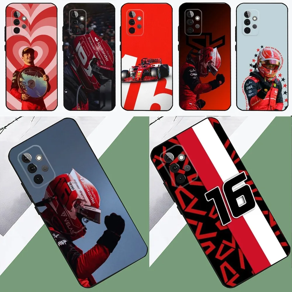 Formula 1 F1 C-Charles Leclerc Funda   Phone Case For SamsungS24,23,22,21,S20 ,Pro10,S30Plus,S9,20lite Ultra Black Cover