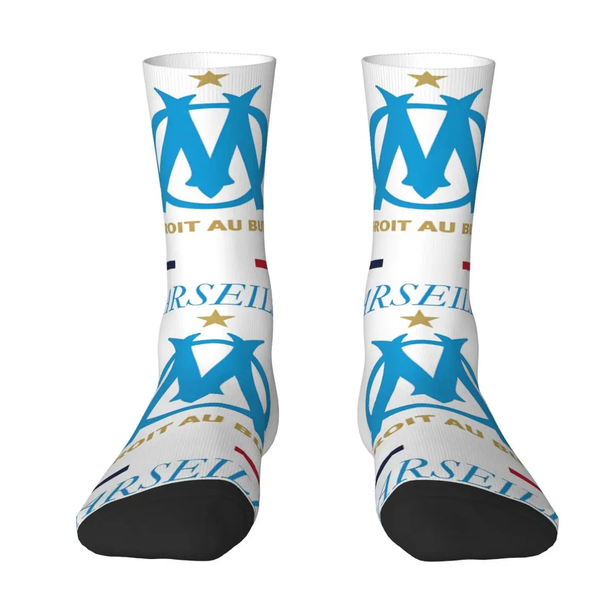 Cest Marseilles Bebe Rapper Logo OM Stockings JUL Rapper Casual Socks Autumn Non Skid Socks Adults Men Outdoor Sports Soft Socks