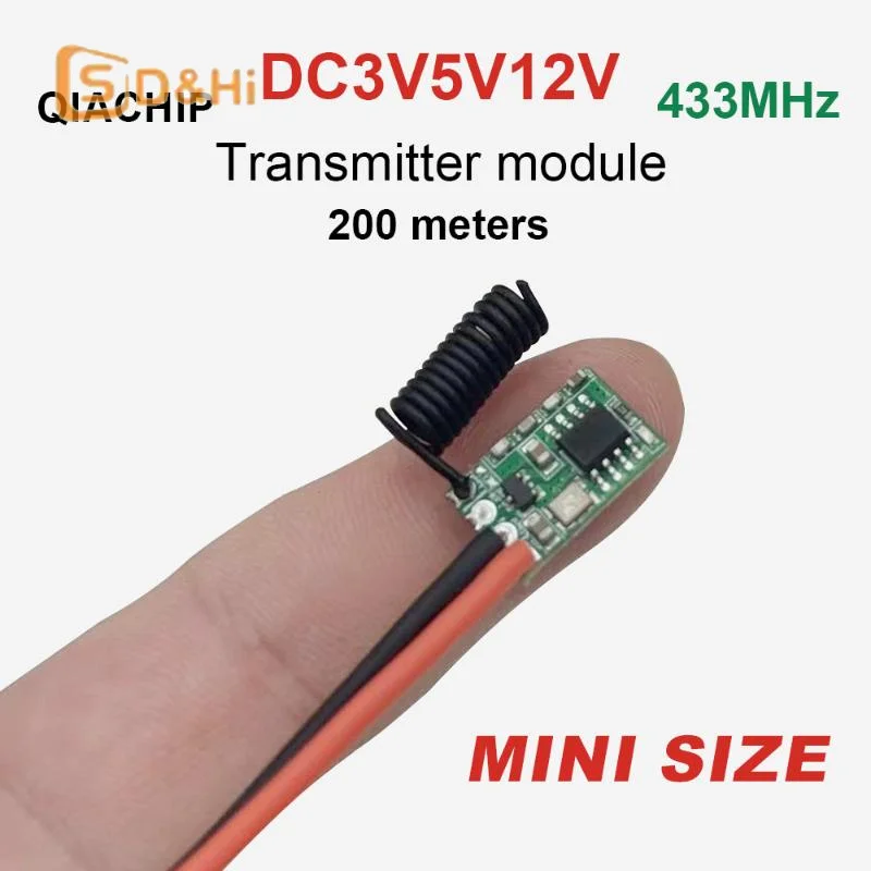 1Pcs DC 12V 3V 5V 9V Learning Code 433.92 MHz 1 CH Output For Remote Controls 1527 Encoding 433Mhz RF Wireless Transmitter Modul