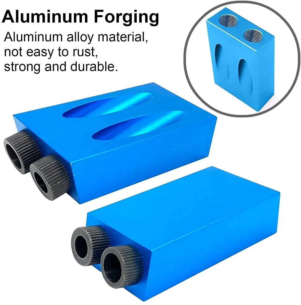 14 Chiếc Túi Lỗ Jig Bộ Khung Gỗ Hướng Dẫn Chung Góc Dụng Cụ Nghề Mộc Định Vị 15 Độ Chế Biến Gỗ Nghiêng Lỗ Đèn 6/8/10Mm
