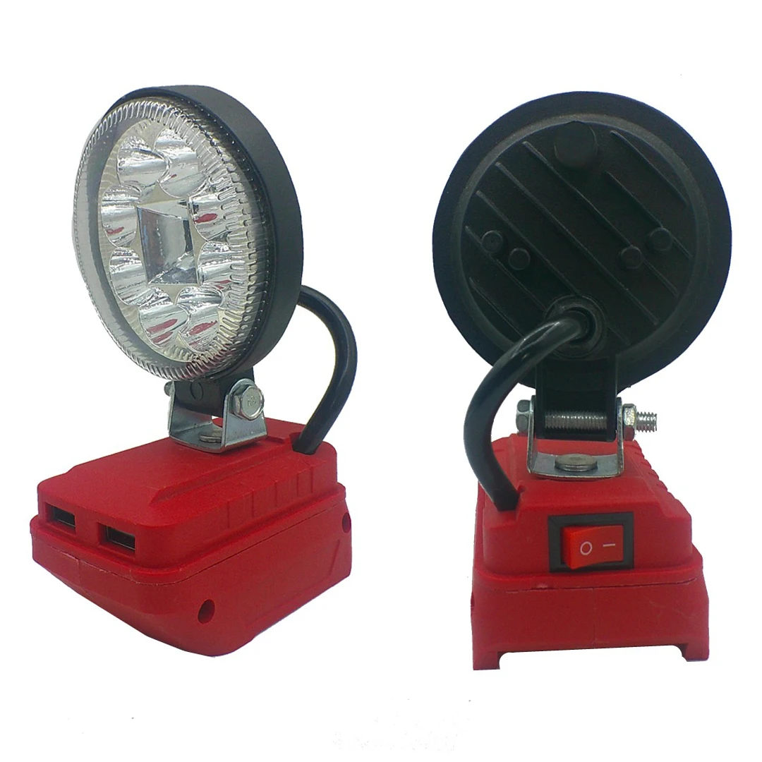 

Camping Outdoor Activities Cordless Camping Light Adjustable Work Light Head Extension Outdoor Work Light 18V Battery Compatible