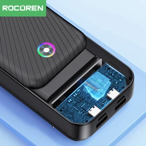 Rocoren 22.5W 20000MAH POWER BANK QC PD 3.0 Quick charge portable PowerBank 10000MAH External Battery for iPhone 16 Pro Xiaomi Mi 8 Main Sales IPhone External Battery - №5