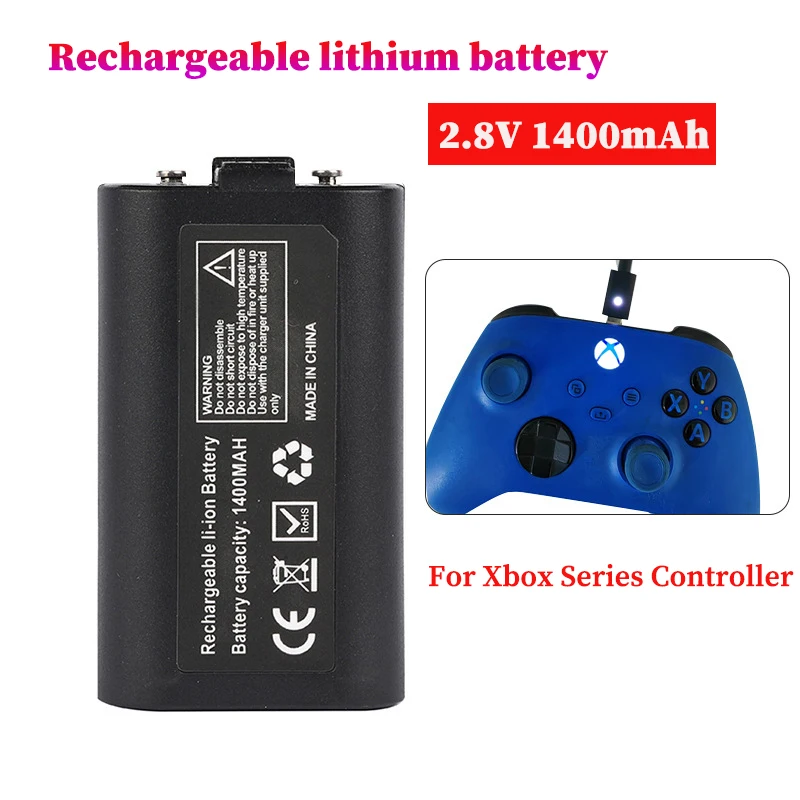 

Xbox Controller Battery 1400mah Rechargeable Li-lon Batteries for Xbox Series One S /X Game Console Gamepad
