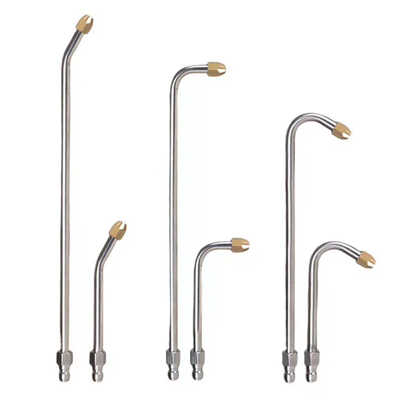 6 Size Car Washer Multi-Angled Metal Rod Jet Lance For High Pressure Washer Water Gun Extension Wand Lance For Pressure Cleaner