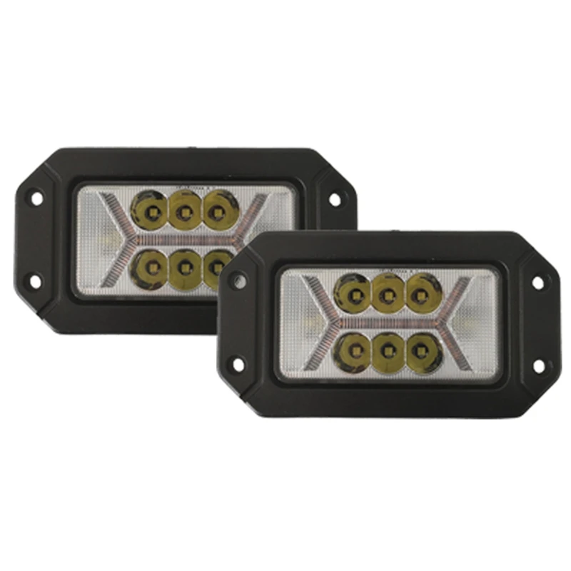 40W LED Off-Road Work Light Rectangular X Fog Light For Car Truck ATV Trailer Motorcycle