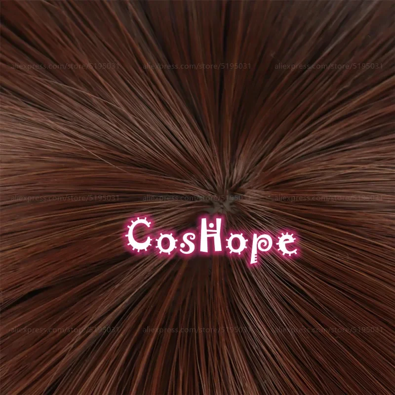 Парик для косплея Shoko Ieiri для женщин 33 см, короткий парик Боб, парики коричневого цвета для косплея, парики для косплея из аниме, термостойкие синтетические парики