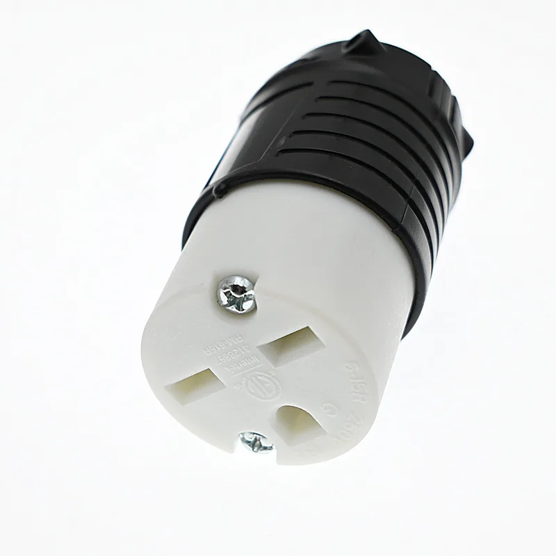 US Industrial Connector American Nema 6-15P Male Plug 6-15R Female Socket Self-wiring Connector For Power Cord 15A 250V