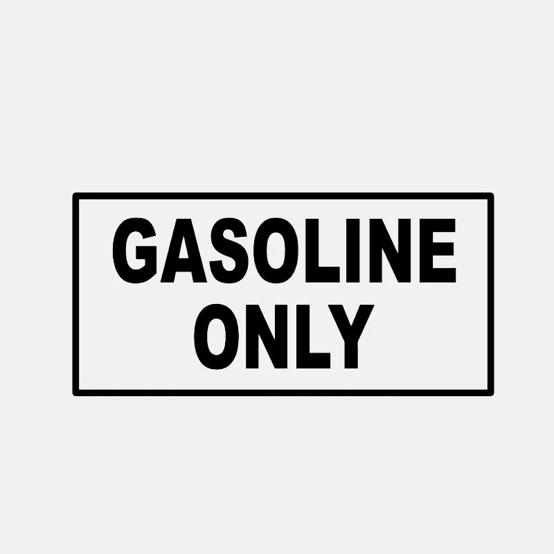 Car Sticker Warning Gasoline Special Fuel PVC Decal Waterproof Car Decoration Sticker Creative Black/white, 13cm*7cm