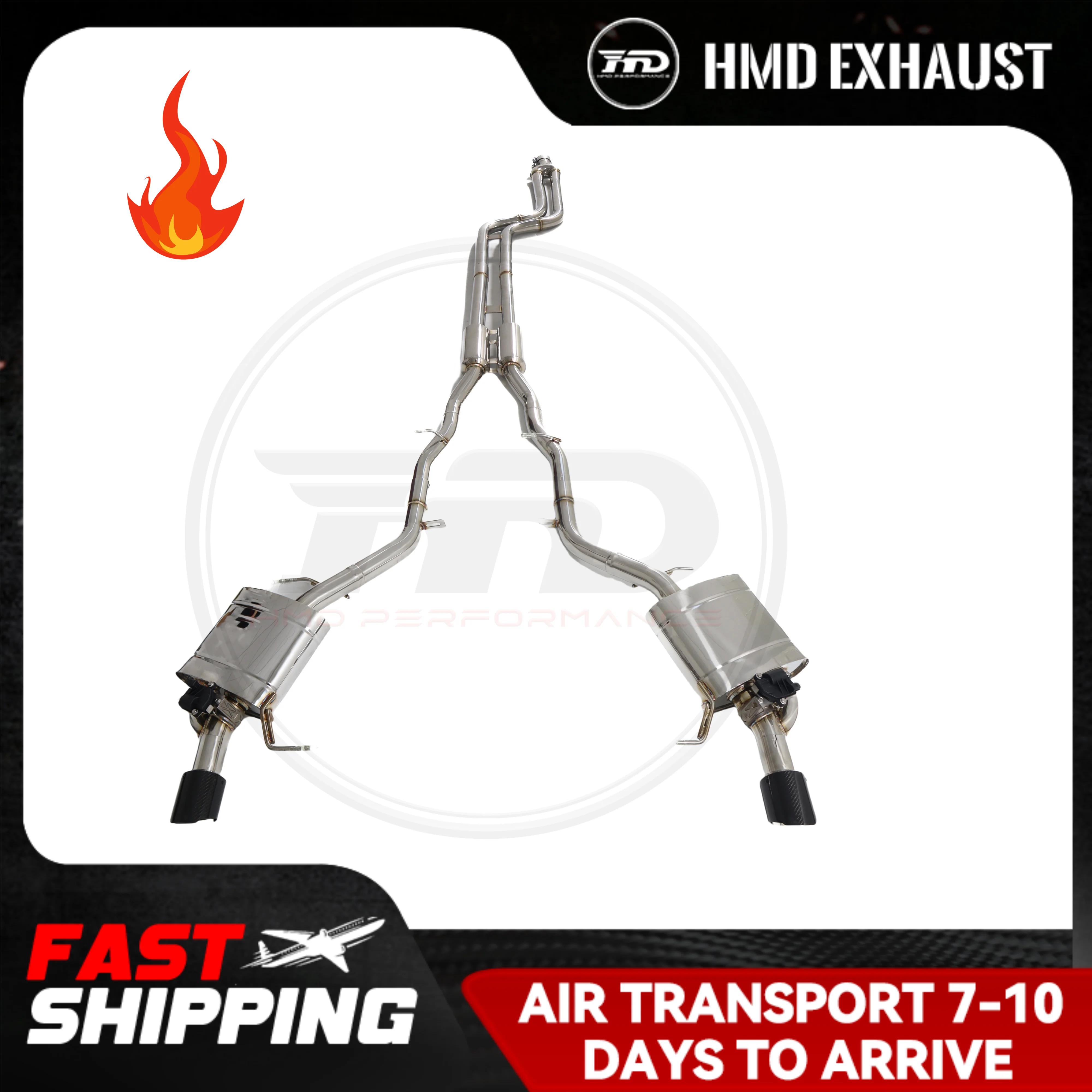 

HMD Stainless Steel Exhaust System Performance Catback Is Suitable For BMW 640I F12 Electronic Valve Muffler