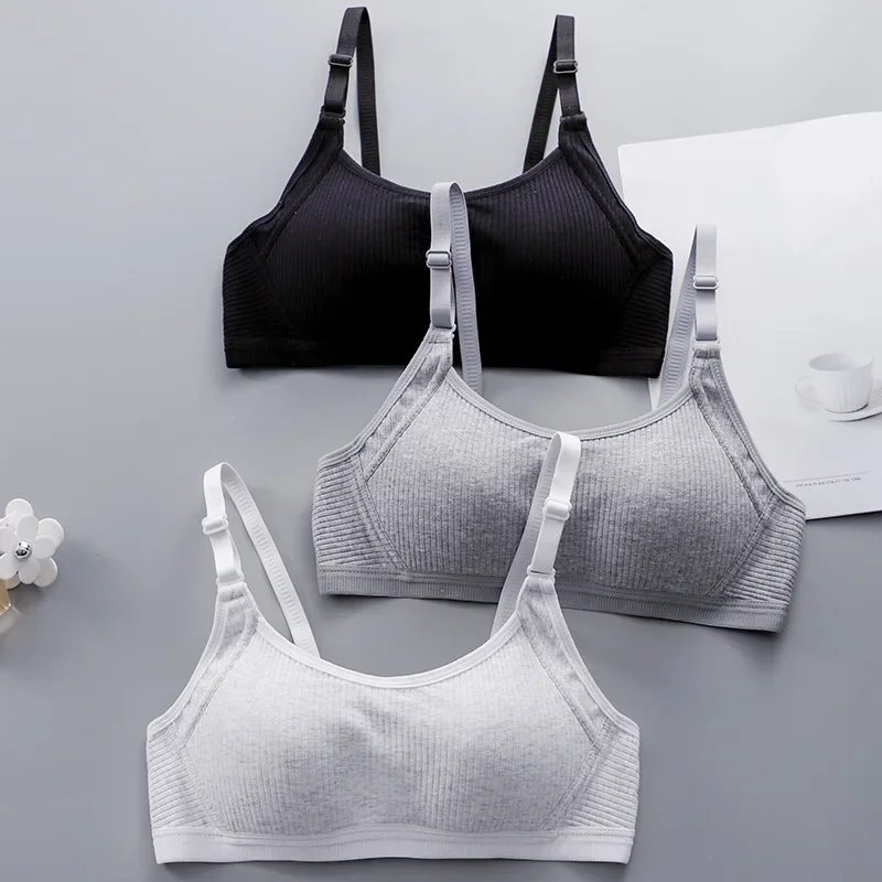 

8-16 Years Kids Bras Young Girls Underwear Teenage Training Bras Women Cotton Kids Brassiere Tube Tops Girl's Sport Bras