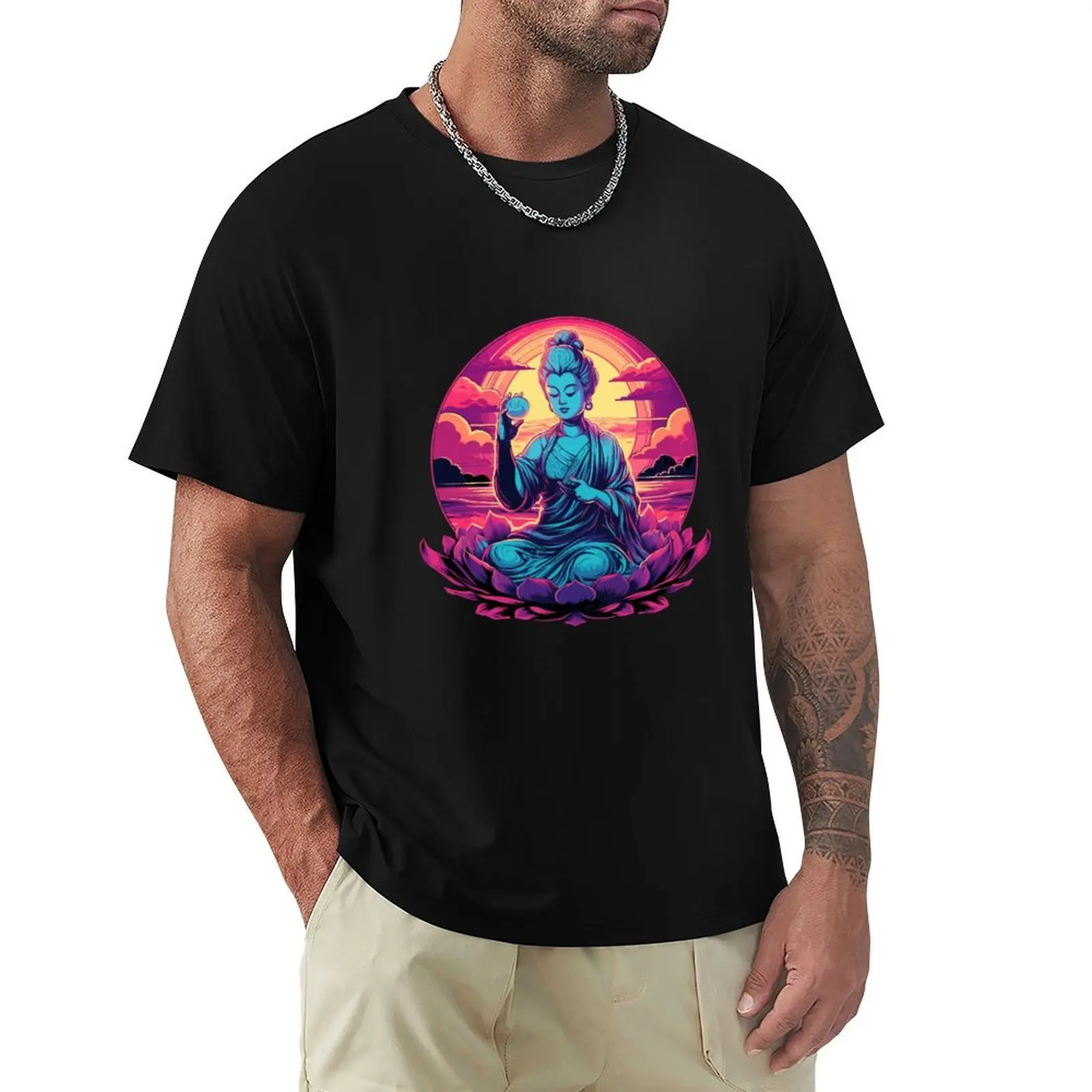 Quan Yin - T-shirt Déesse de la compassion, T-shirt pour les vacances d'été