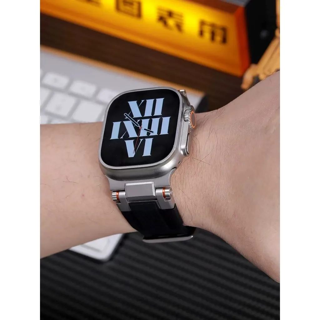 Bracciale di lusso con cinturino sportivo Single Tour Band per Apple Watch Ultra 49mm 44mm 45mm 46mm 42mm Iwatch Series 11 10 9 8 7 6 5 4 Se