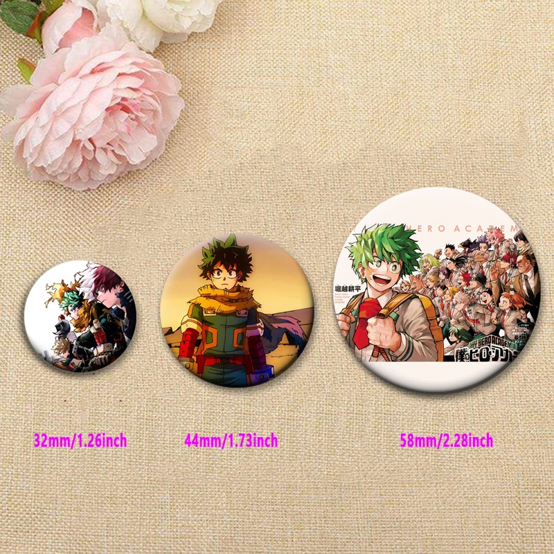 أنيمي بطلي الأكاديمية دبابيس Midoriya Izuku Bakugou Katsuki شارة تودوروكي شوتو Ochaco Uraraka الكرتون دبابيس اكسسوارات #4