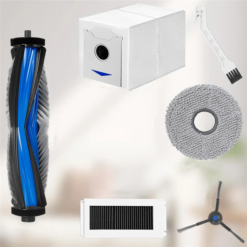 ABJO-Juego de accesorios para Robot aspirador Ecovacs DEEBOT N30 PRO / N30 OMNI / N30 PRO OMNI, cepillo lateral principal, filtro Hepa