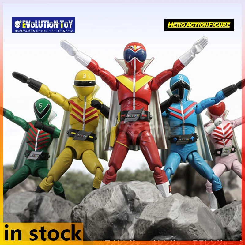 

EVOLUTION-TOY Готовая подвижная фигурка-модель 1/12 серии HAF Himitsu Sentai Gorenger, модели персонажей аниме