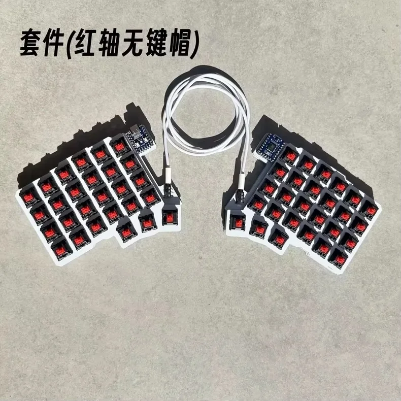 Silakka54 Teclado Mecânico Dividido Ergonômico Hot Swappable QMK VIAL Programável RP2040 Zero para PC Gaming Teclado Personalizado Presente